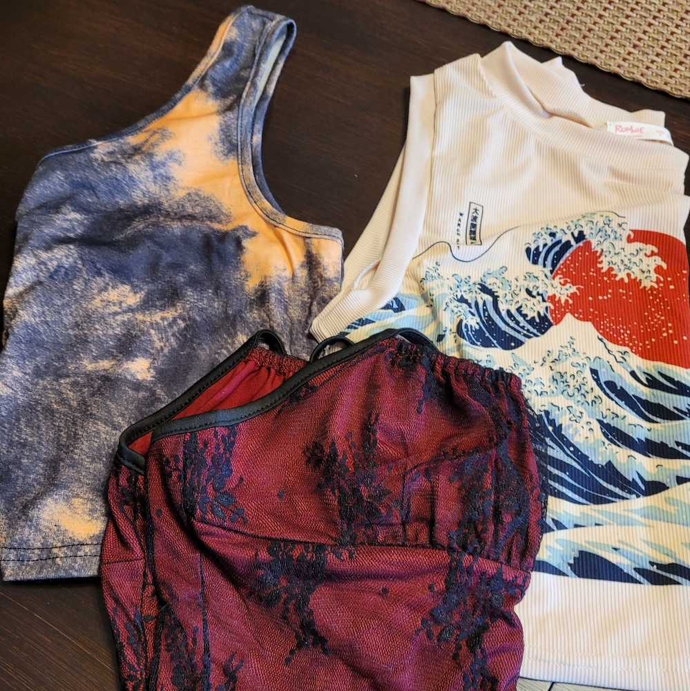 3 Romwe crop  tops